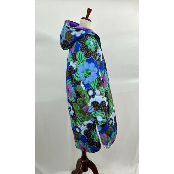 CELIAB Celia B Sz XS Floral Puffer Coat Jacket Baldy - Picture 6 of 10